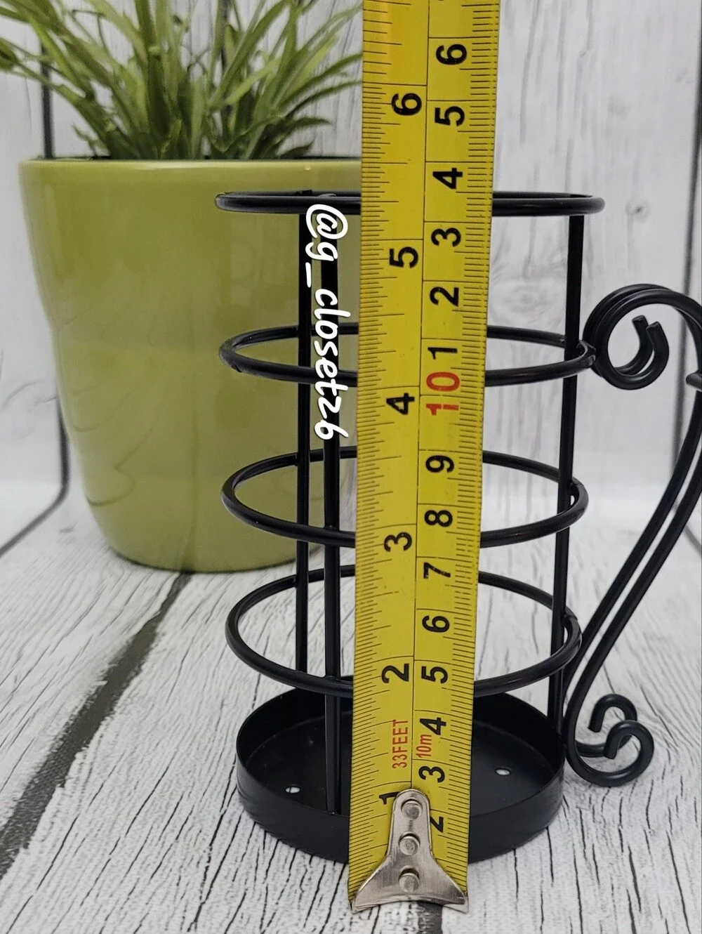 Black Spiral Metal Utensil Holders - Stylish Cutlery Organizer